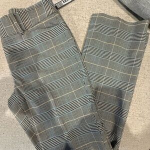 Tahari Black and White Checkered Dress Pants